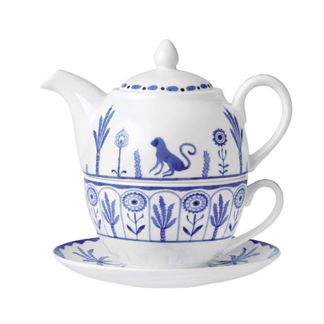 Sultan's Garden Blue Coupe Tea For One Set - Pack 6