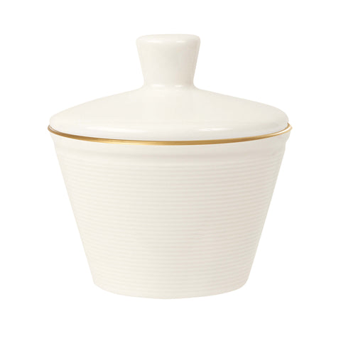 Line Gold Band Sugar Bowl with Lid 25cl