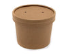 8oz Kraft Heavy Duty Soup Container & Paper Lid - 500pk