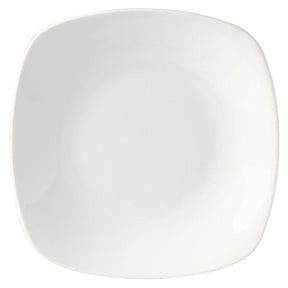 Monaco White Quadro Plate 28cm (11") - Pack 12