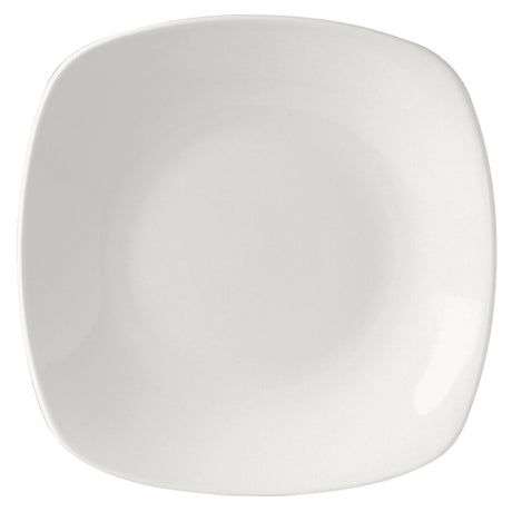 Monaco White Quadro Plate 23cm (9") - Pack 24