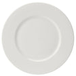 Monaco White Wide Rim Plate 32cm (12 1/2") - Pack 6