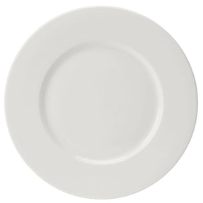 Monaco White Wide Rim Plate 32cm (12 1/2") - Pack 6