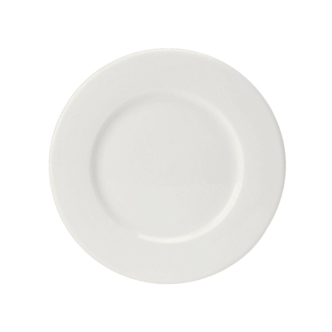 Monaco White Wide Rim Plate 16cm (6 1/4") - Pack 36