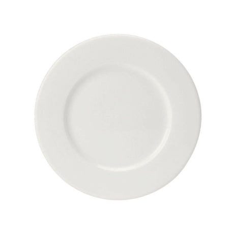 Monaco White Wide Rim Plate 16cm (6 1/4") - Pack 36