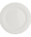 Monaco White Flat Rim Plate 27cm (10 5/8") - Pack 24