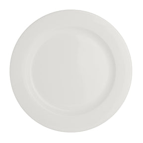 Monaco White Flat Rim Plate 27cm (10 5/8") - Pack 24