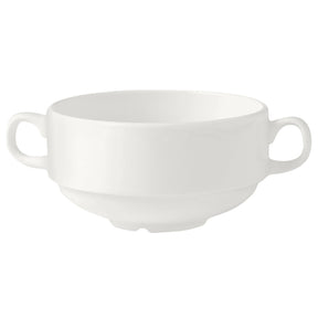 Monaco White Handled Stacking Soup Cup 28.5cl (10oz) - Pack 36