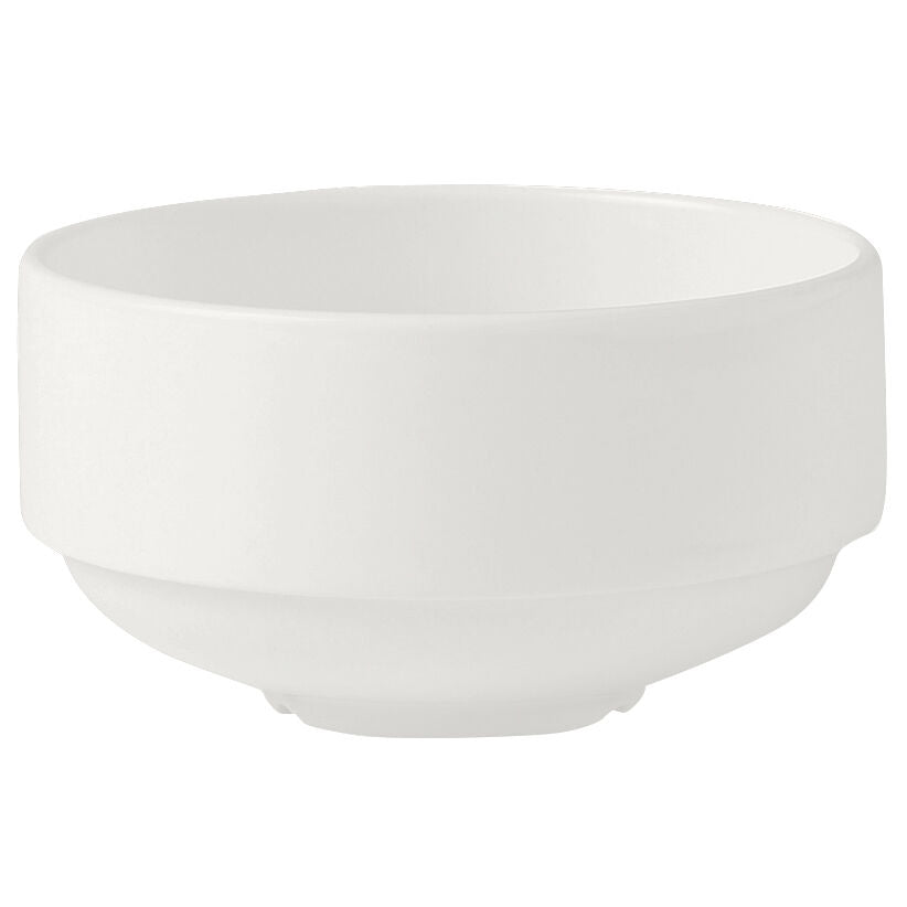 Monaco White Unhandled Stacking Soup Cup 28.5cl (10oz) - Pack 36