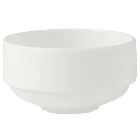 Monaco White Unhandled Stacking Soup Cup 28.5cl (10oz) - Pack 36