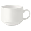 Monaco White Stacking Cup 21.5cl (7 1/2oz) - Pack 36