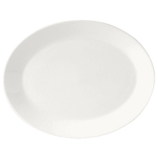 Monaco White Oval Coupe Plate 20.25cm (8") - Pack 24