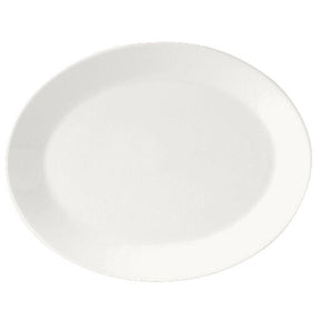 Monaco White Oval Coupe Plate 28cm (11") - Pack 12