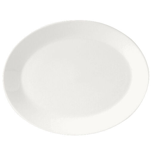 Monaco White Oval Coupe Plate 28cm (11") - Pack 12