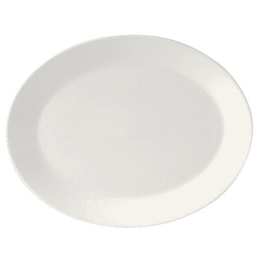 Monaco White Oval Coupe Plate 33cm (13") - Pack 12
