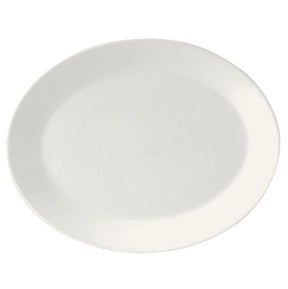 Monaco White Oval Coupe Plate 33cm (13") - Pack 12