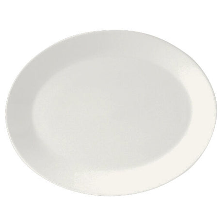 Monaco White Oval Coupe Plate 33cm (13") - Pack 12