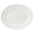 Monaco White Oval Vogue Plate 33cm (13") - Pack 12