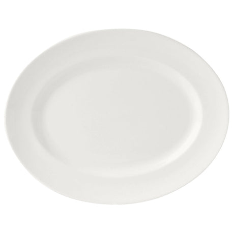 Monaco White Oval Vogue Plate 33cm (13") - Pack 12