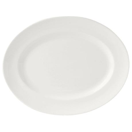 Monaco White Oval Vogue Plate 28cm (11") - Pack 12
