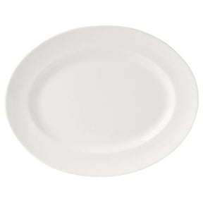 Monaco White Oval Vogue Plate 20.25cm (8") - Pack 24