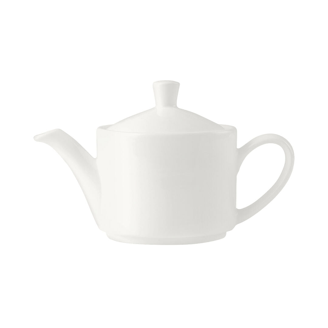 Monaco White Vogue Teapot 34cl (12oz) Lid C666 - Pack 6