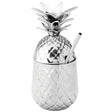 silver pineapple drinks glass