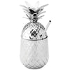 silver pineapple drinks glass
