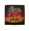 Pizza box with a pizza graphic and 'Pizza' text on a white background