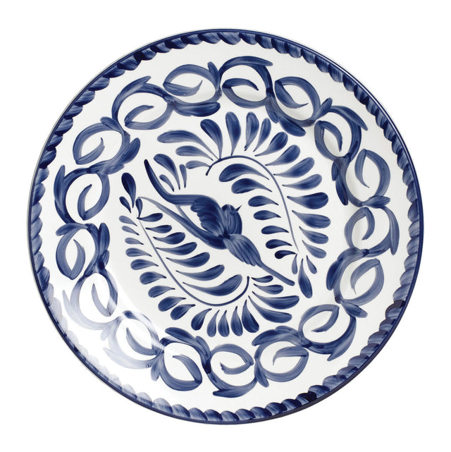 Puebla Blue Rolled Edge Plate 16cm (6 1/4") - Pack 24