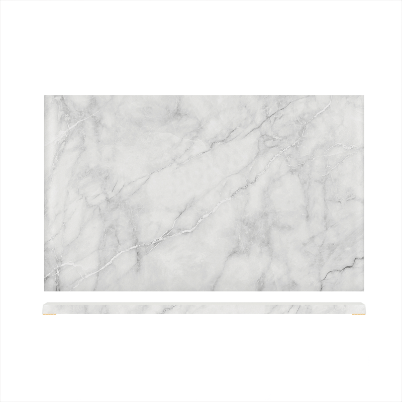 White Marble Agra Melamine GN1/1 Slab 53 x 32.5cm