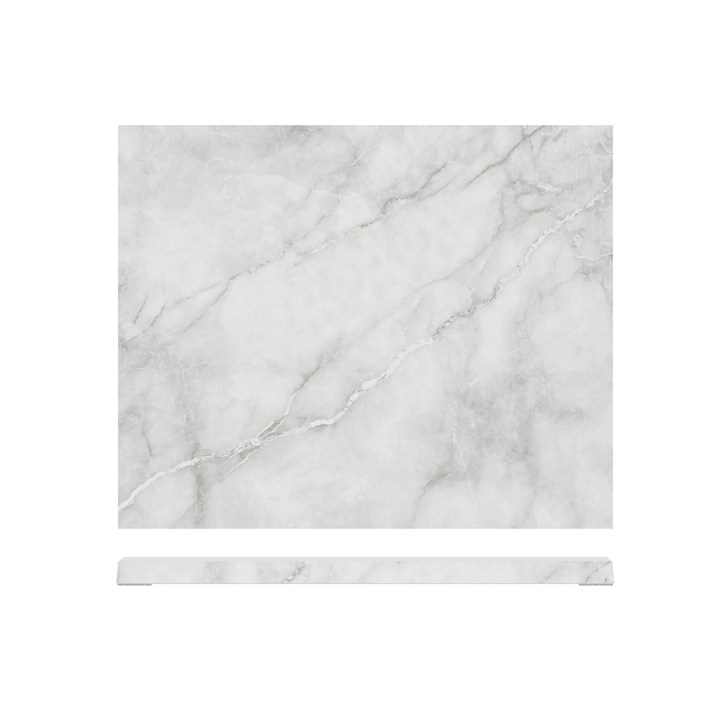 White Marble Agra Melamine GN1/2 Slab 32.5 x 26.5cm