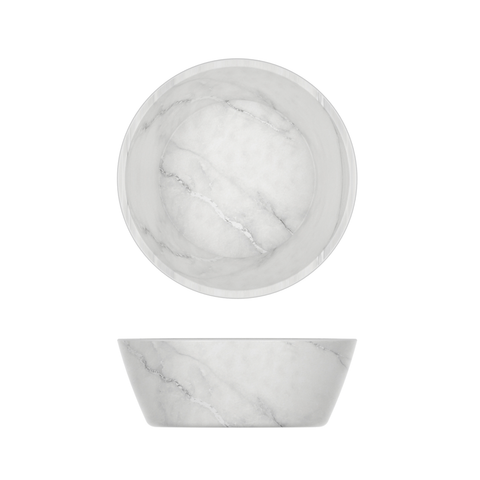 White Marble Agra Melamine Bowl 12.7 x 4.5cm