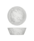 White Marble Agra Melamine Bowl 20.5 x 7.5cm