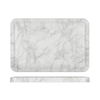 White Marble Agra Melamine Tray 34 x 23cm