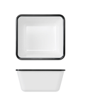 Black/White Melamine Athens GN1/6 Deep Dish 17.6 x 16.2 x 8cm