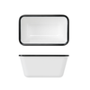 Black/White Melamine Athens GN1/9 Deep Dish 17.6 x 10.8 x 8cm