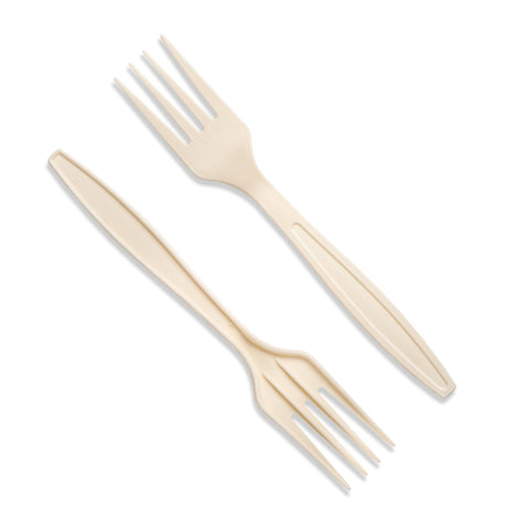 Compostable cornstarch Forks - 1000 Pack
