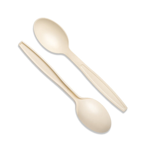 Compostable cornstarch Spoons - 1000 Pack