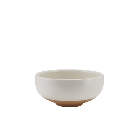 GenWare Kava White Stoneware Belly Bowl 11.5cm
