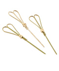 Bamboo Heart Shape Looped Wooden Skewers 12cm (100pcs)