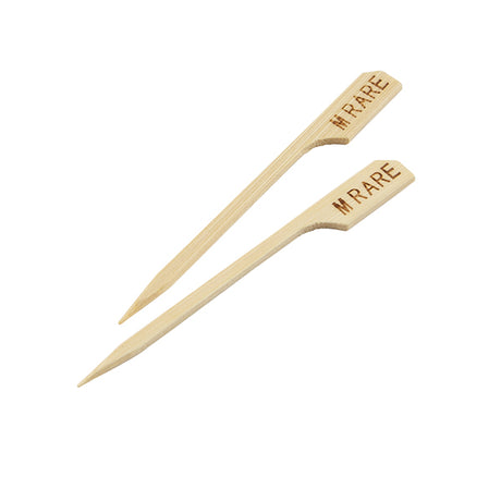 Bamboo Steak Markers 9cm/ 3.5" Medium Rare (100pcs)