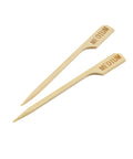 Bamboo Steak Markers 9cm/ 3.5" Medium (100pcs)