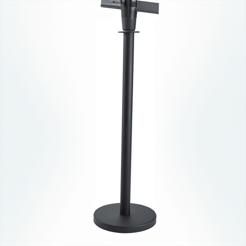 Genware Black Barrier Post