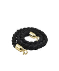 Barrier Rope Black- Brass Plated Ends