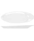 Opulence White Boston Melamine Oval Plate 30.5 x 11cm