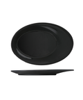 Midnight Black Boston Melamine Oval Plate 25.5 x 17.3cm