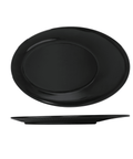 Midnight Black Boston Melamine Oval Plate 30.5 x 20.7cm