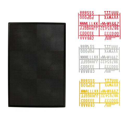 Black Peg Board & Medium Letter Set 12" x 18"