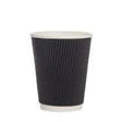 16oz Black Double Wall Ripple Cup 500pk